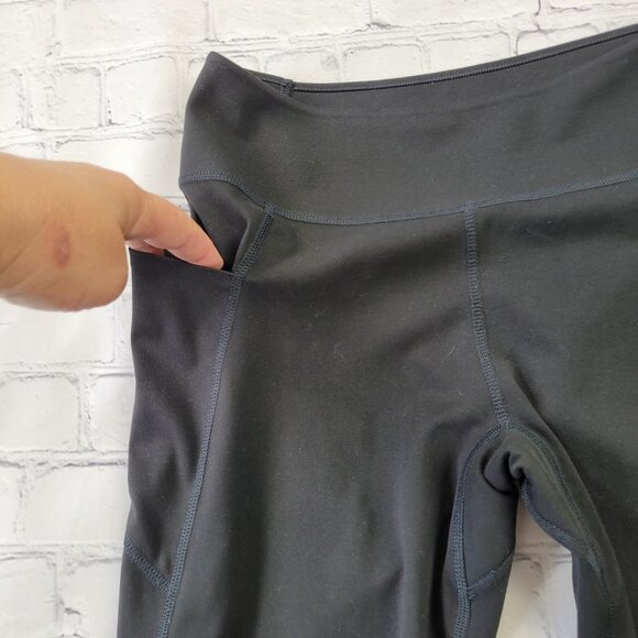 Uniqlo Woman’s black dry cool to touch ivory protection workout leggings size S - Picture 7 of 11